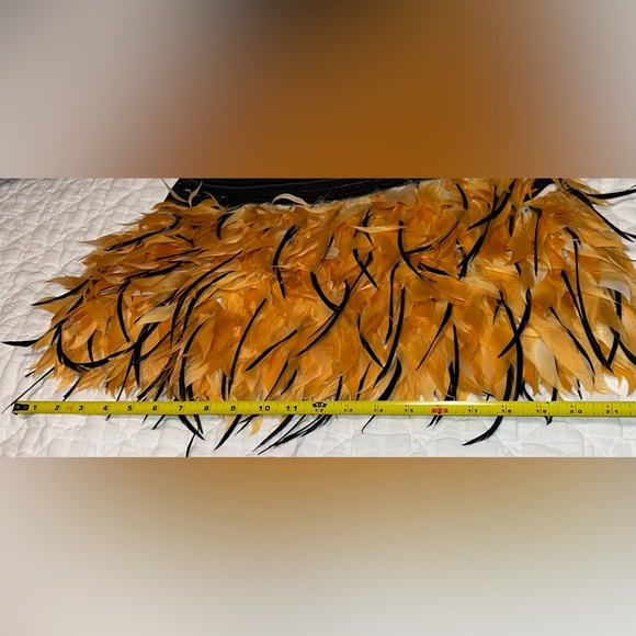 ✨ROBERTO CAVALLI Just Cavalli ostrich feather mini skirt. ✨ - Picture 11 of 13